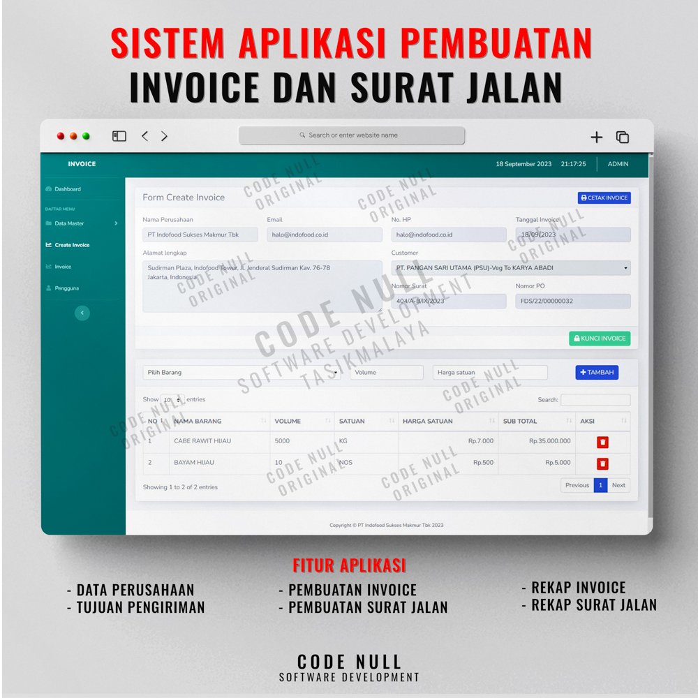 Sistem Aplikasi Pembuatan Invoice dan Surat Jalan