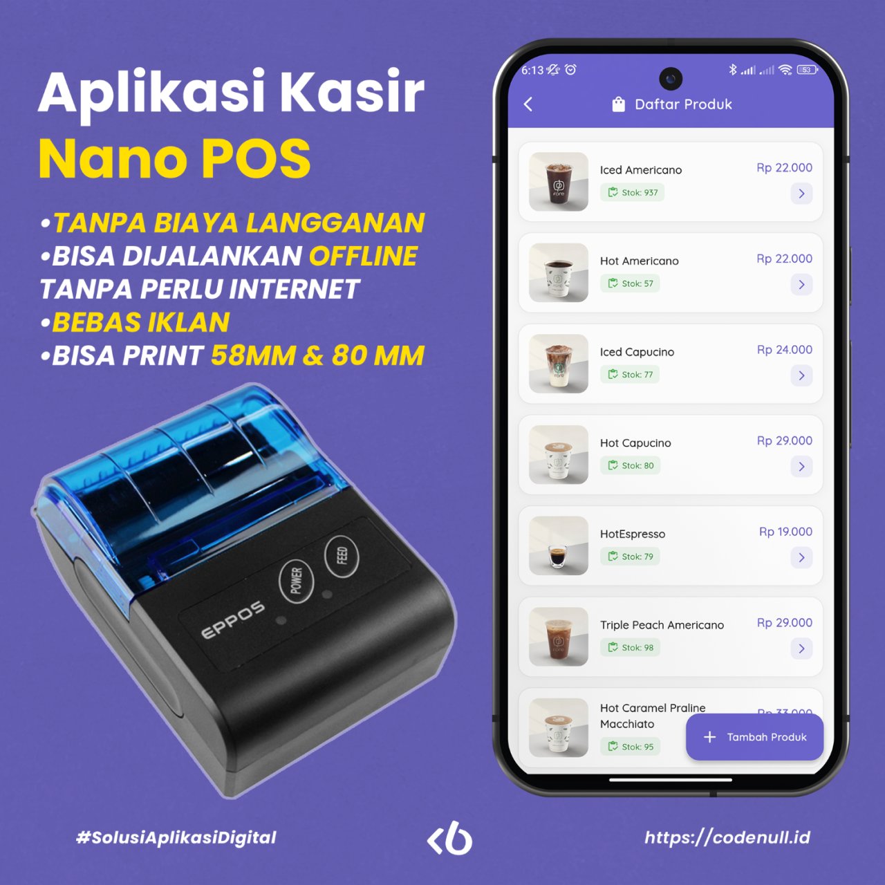 Aplikasi Kasir Android - Nano POS versi Basic