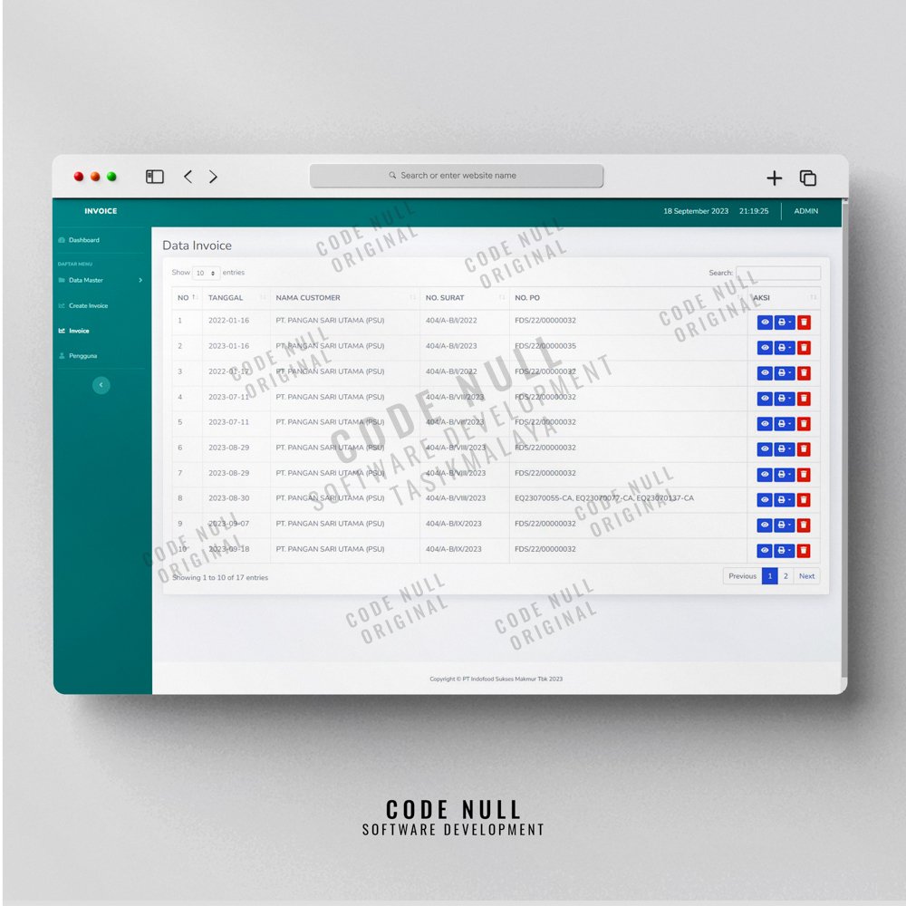 Sistem Aplikasi Pembuatan Invoice dan Surat Jalan