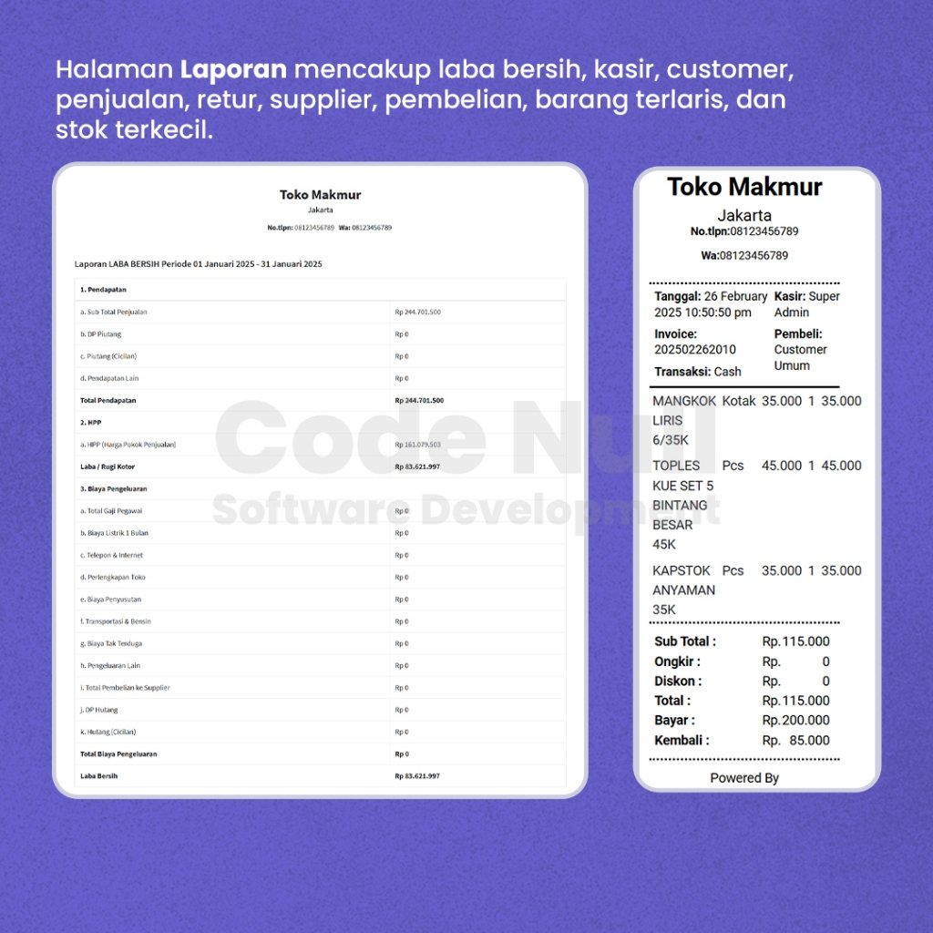 Aplikasi POS Kasir Toko dan Retail